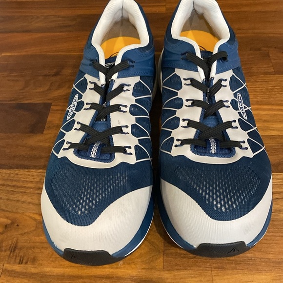 Keen Vista Utility Energy Comp Toe Work Shoes Gray Blue Mesh Low 11 EE main image 5
